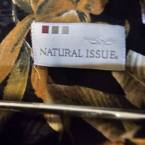 Natural Issue Floral Hawaiian Short Sleeve Button Up Men's Size XL Silky Touch - Picture 6 of 8